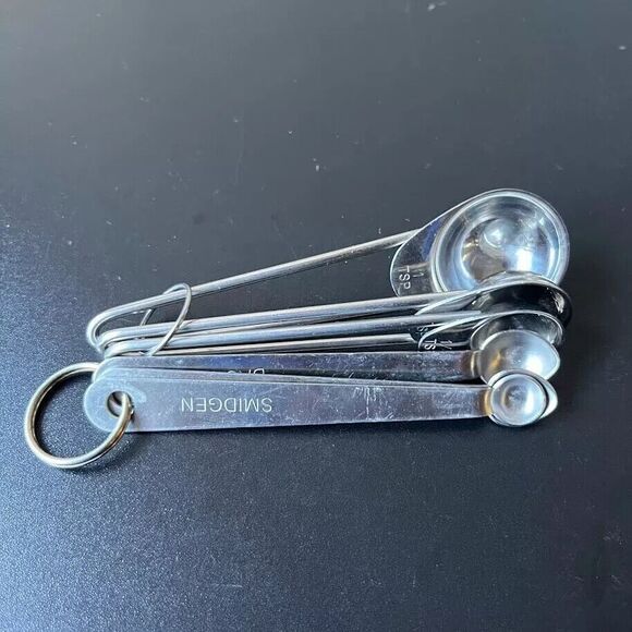 Small Measuring Spoons Stainless Steel Dash Pinch Smidgen 1, 1/2, 1/4 TSP Set/6 - Picture 9 of 9